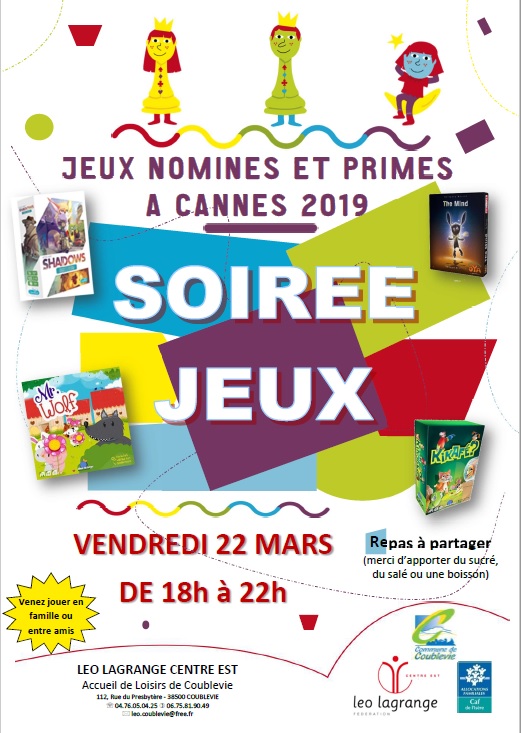 You are currently viewing Soirée jeux du vendredi 22 mars 2019